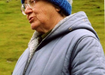A woman in a knitted hat