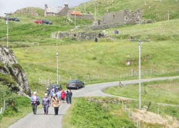 Village walk 2006 Walking up a hill