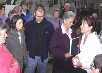 Group listening to speaker