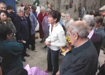 Group inside a building