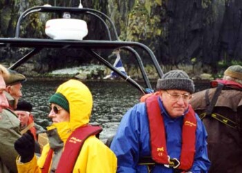 The boat journey takes us to the puffin colonies on the Shiants Group on boat