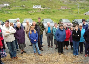 Group listening to a speaker