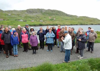 Group listening to speaker
