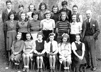 Planasker School Class 1947: Back Row l-r: John Mackenzie, 12 Marvig; Hugh Brown, 3 Calbost; Christina Brown, 3 Calbost; Catherine Campbell, 11 Marvig; Ann Mackenzie, West End, Calbost; Donald J Macleod, 8 Calbost; Malcolm Macleod, 6 Marvig Second Row l-r: Mary A Campbell, 11 Marvig; Louise Macleod, 3 Marvig; Christina Finlayson, 2 Marvig; Christina Kennedy, 13 Marvig; Christina Finlayson, 2 Marvig; Ann Macleod, 3 Marvig; Kenneth Macleod, Headteacher Front Row l-r: Louise Mackenzie, 12 Marvig; Morag Macleod, 3 Calbost; Mary A Macleod, 8 Calbost; Effie Macdonald, 5 Marvig; Mary A Macleod, 11 Marvig; Morag Morrison, 9 Calbost Class photo Planasker School 1947