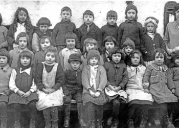 Gravir School Class 1935: Back Row l-r: Catherine Chisholm, 16 Gravir; Christina Macphail, 14 Gravir; Bell Ann Chisholm, 16 Gravir; Kenneth Campbell, 18 Gravir; Alex J Mackenzie, 6 Gravir; John Macleod, 37 Gravir; Margaret Macritchie, 21 Gravir; Joan Morrison, 40 Gravir; Miss D Mackenzie (teacher) Second Row l-r: Christina Macphail, 12 Gravir; Isabella Chisholm, 16 Gravir; Christina Morrison, 44 Gravir; Mary Campbell, 13 Gravir; Ann Macleod, 3 Glen Gravir; Ann Macinnes, 36 Gravir; Mary Bell Matheson, 15 Gravir Front Row l-r: Catherine Mackenzie, 34 Gravir; Barbara Matheson, 4 Glen Gravir; Morag Macaskill, 40 Gravir; Kenneth Macphail, 19b Gravir; Joan Macleod, 3 Glen Gravir; Ann Macinnes, 8 Gravir; Ann Matheson, 26 Gravir; Mary Macleod, FC Manse; Mary Macphail, 19 Gravir Class photo Gravir school 1935